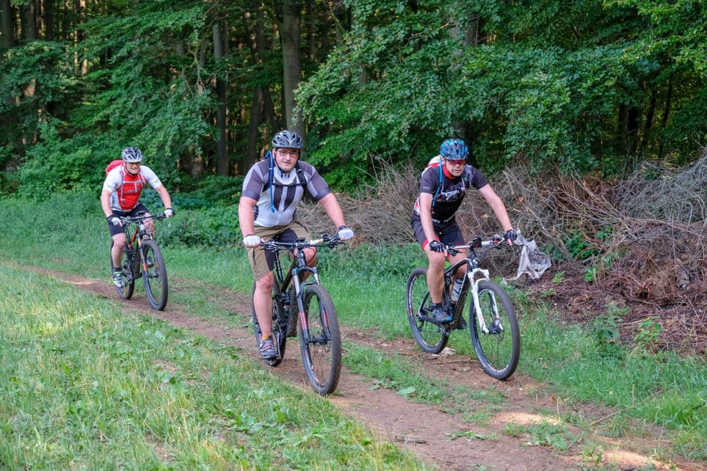 riders on a trail